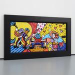 Romero Britto Hand‑Embellished Mixed‑Media Giclee, 44.5
